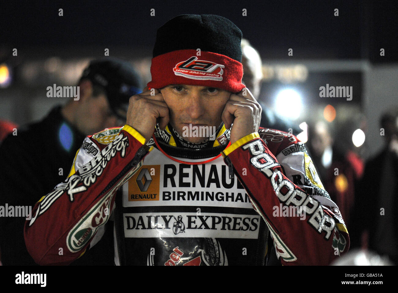 Speedway - Die Elite League Riders Championship 2008 - Perry Barr Stadium. Leigh Adams, Swindon Robins Stockfoto