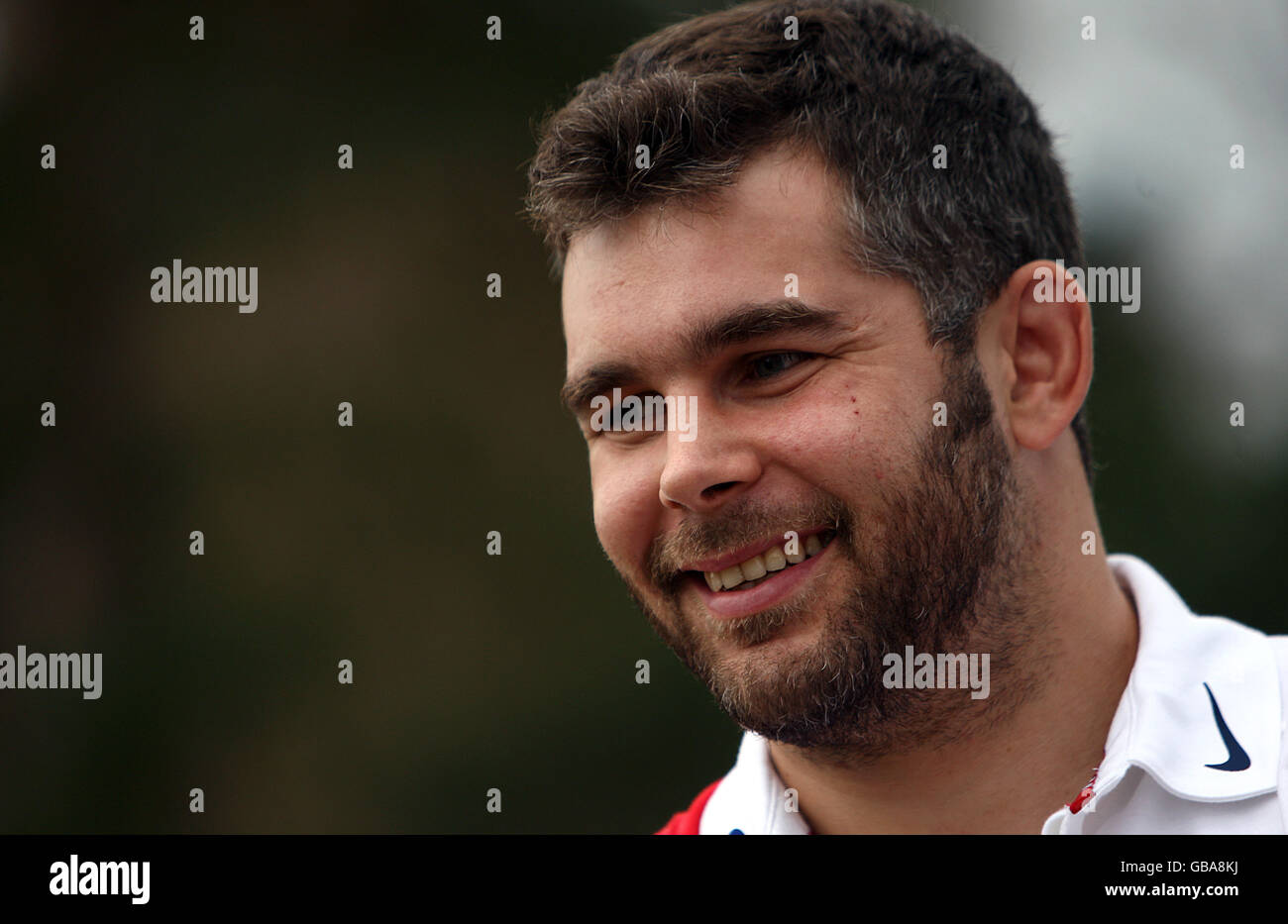 Der englische Nick Easter bei einem Training im Pennyhill Park, Surrey. Stockfoto