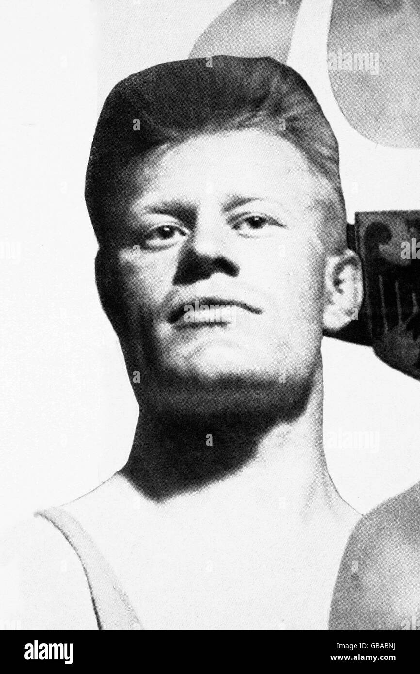 Freestyle Wrestling - Olympische Spiele 1928 In Amsterdam - Schwergewicht-Division. Johan Richthoff, Schweden, Goldmedaillengewinnerin im Schwergewicht Stockfoto