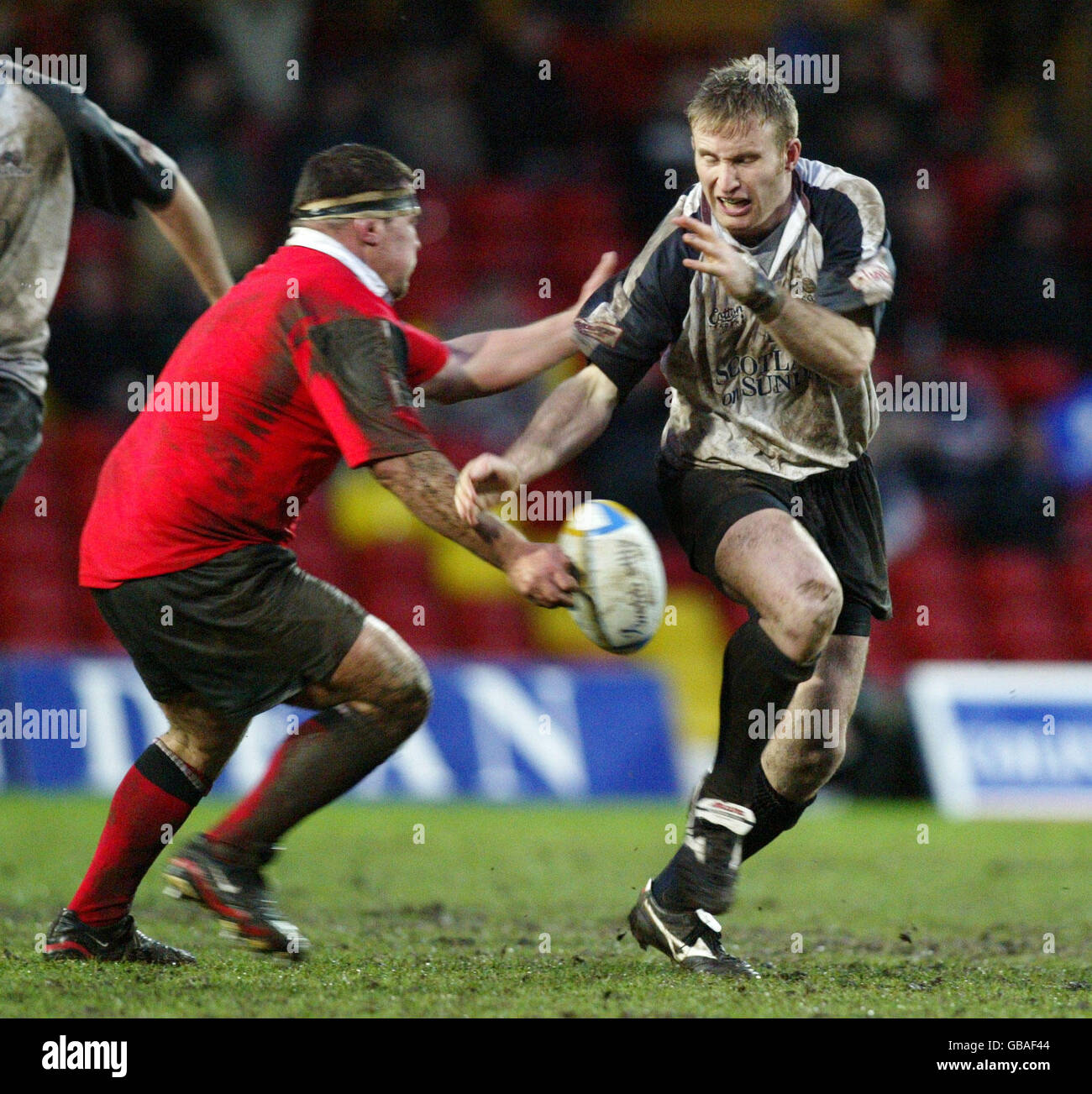Rugby-Union - Parker Pen-Challenge-Cup - 2. Runde - Hinspiel - Sarazenen V Glasgow Stockfoto