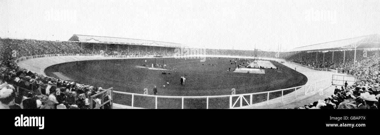 Olympische Spiele 1908 In London. Allgemeine Ansicht der Weißen Stadt während der Olympischen Spiele Stockfoto