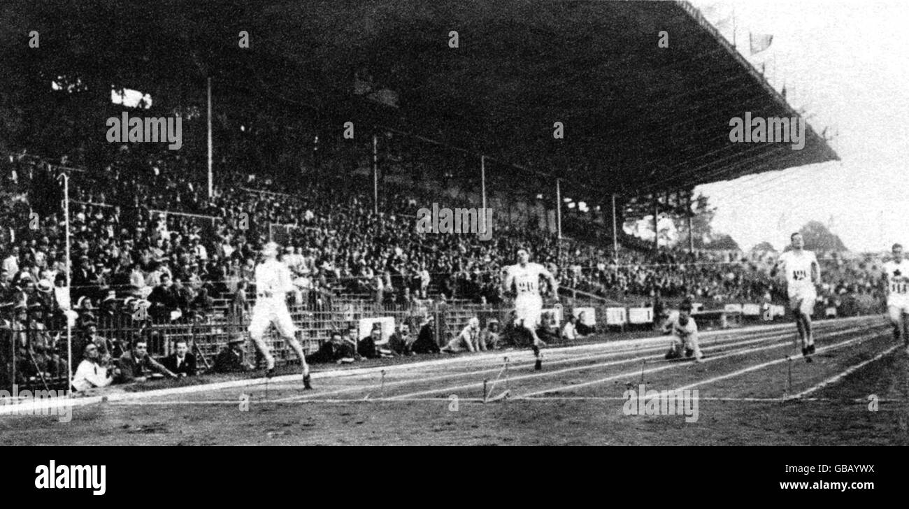 Leichtathletik - Paris Olympische Spiele 1924 - Männer 400m - Finale Stockfoto