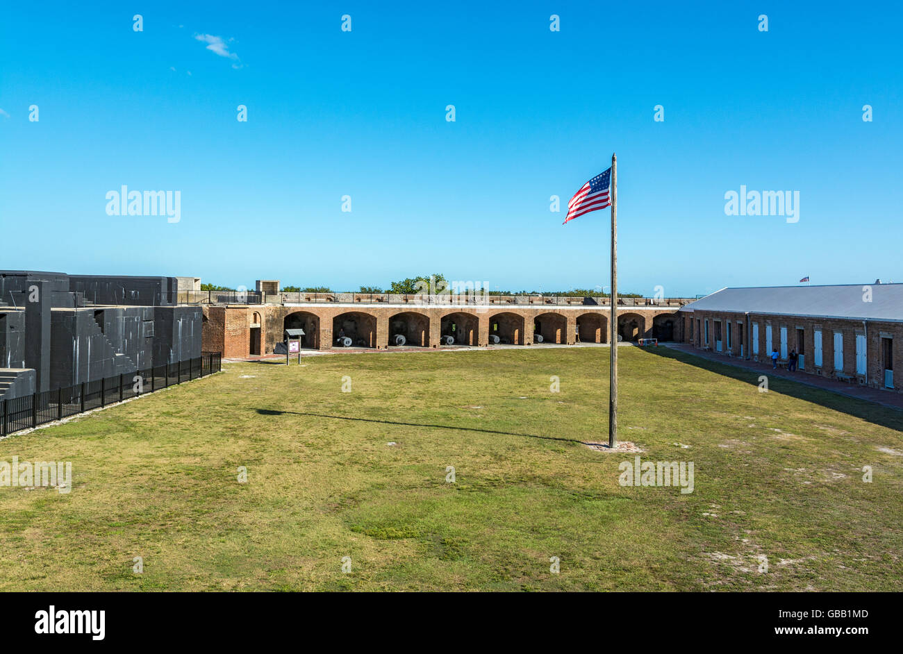 Florida, Key West, Fort Zachary Taylor Historic State Park, aktive 1845-1947 Stockfoto