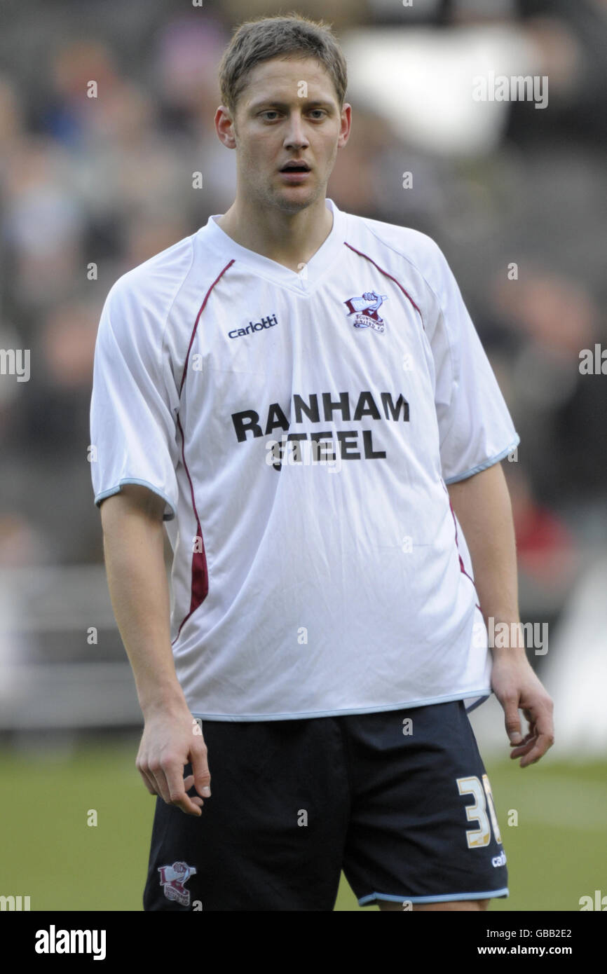 Fußball - Coca-Cola Football League One - Milton Keynes Dons gegen Scunthorpe United - Stadion: MK Stockfoto