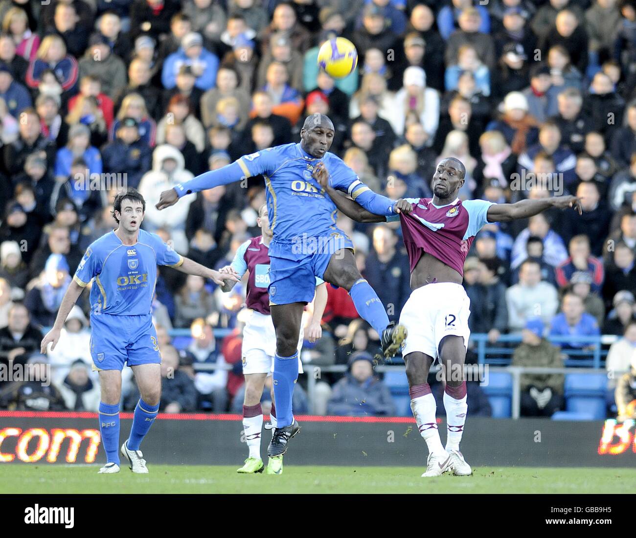 Fußball - Barclays Premier League - Portsmouth V West Ham United - Fratton Park Stockfoto