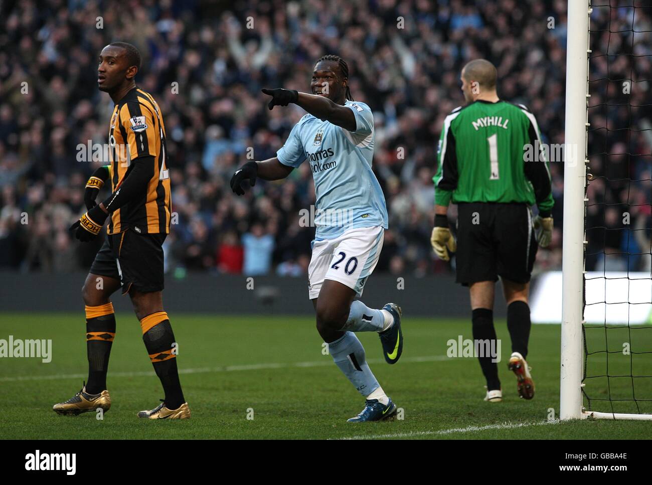 Fußball - Barclays Premier League - Manchester City gegen Hull City - City of Manchester Stadium Stockfoto