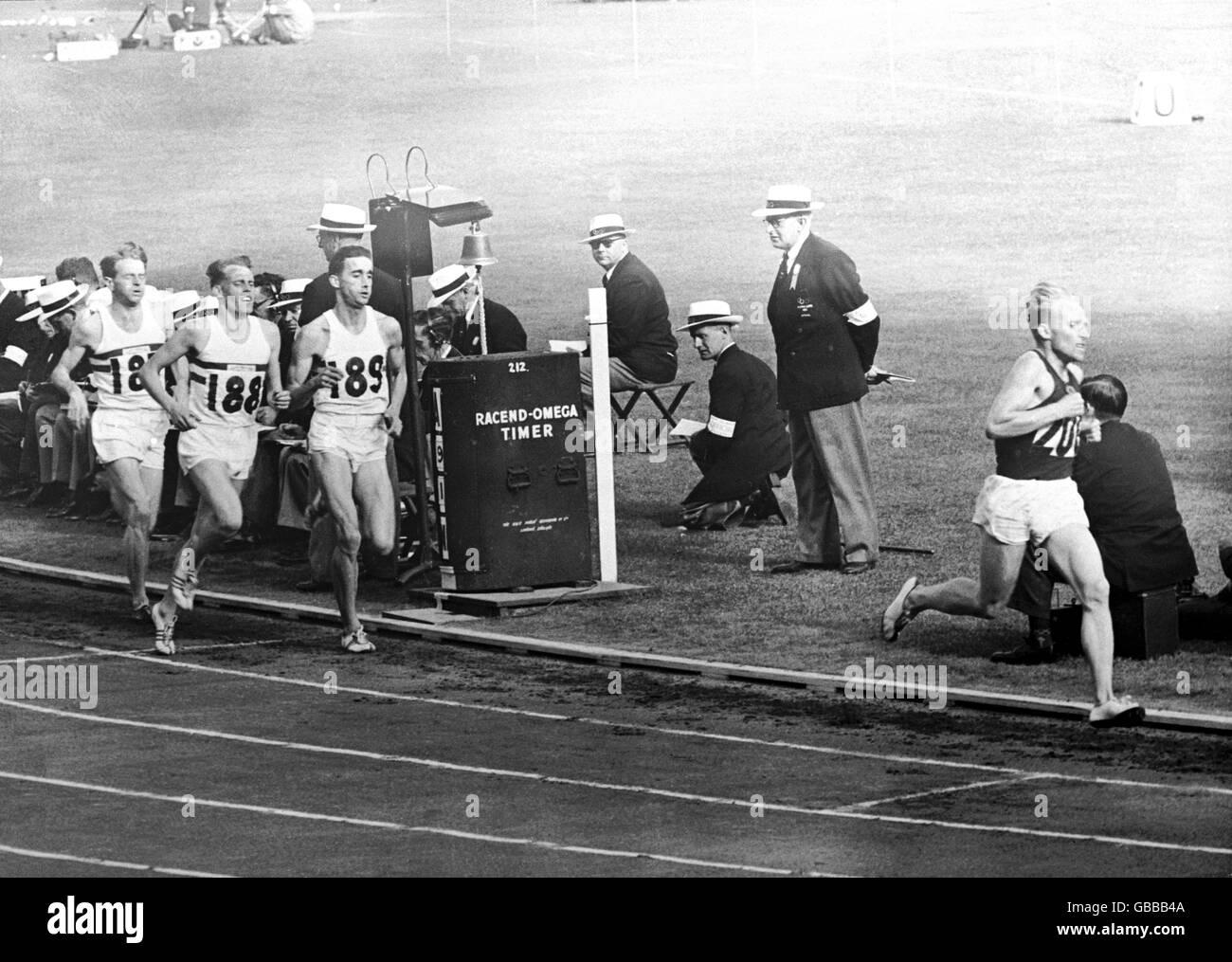 Leichtathletik - Melbourne Olympischen Spiele 1956 - Männer-5000m-Finale Stockfoto