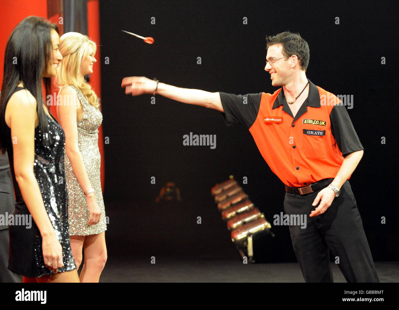 Dart - Ladbrokes.com WM - Viertelfinale - Alexandra Palace Stockfoto