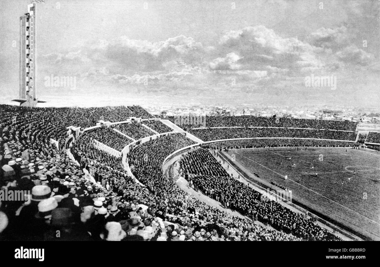 Fußball - Welt Cup Uruguay 1930 - Finale - Uruguay V Argentinien  Stockfotografie - Alamy