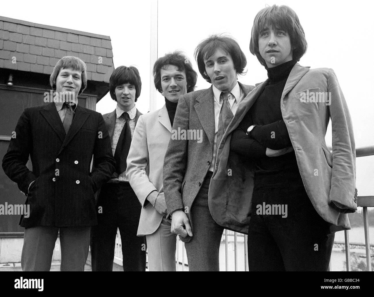 Die Hollies British pop Gruppe Stockfoto