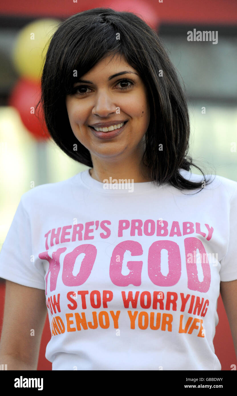 Atheist Werbekampagne gestartet Stockfoto