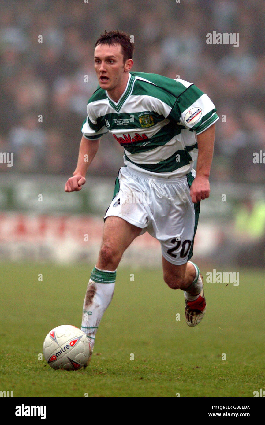 Fußball - AXA FA Cup - Dritte Runde - Yeovil Town gegen Liverpool. Gavin Williams, Yeovil Town Stockfoto