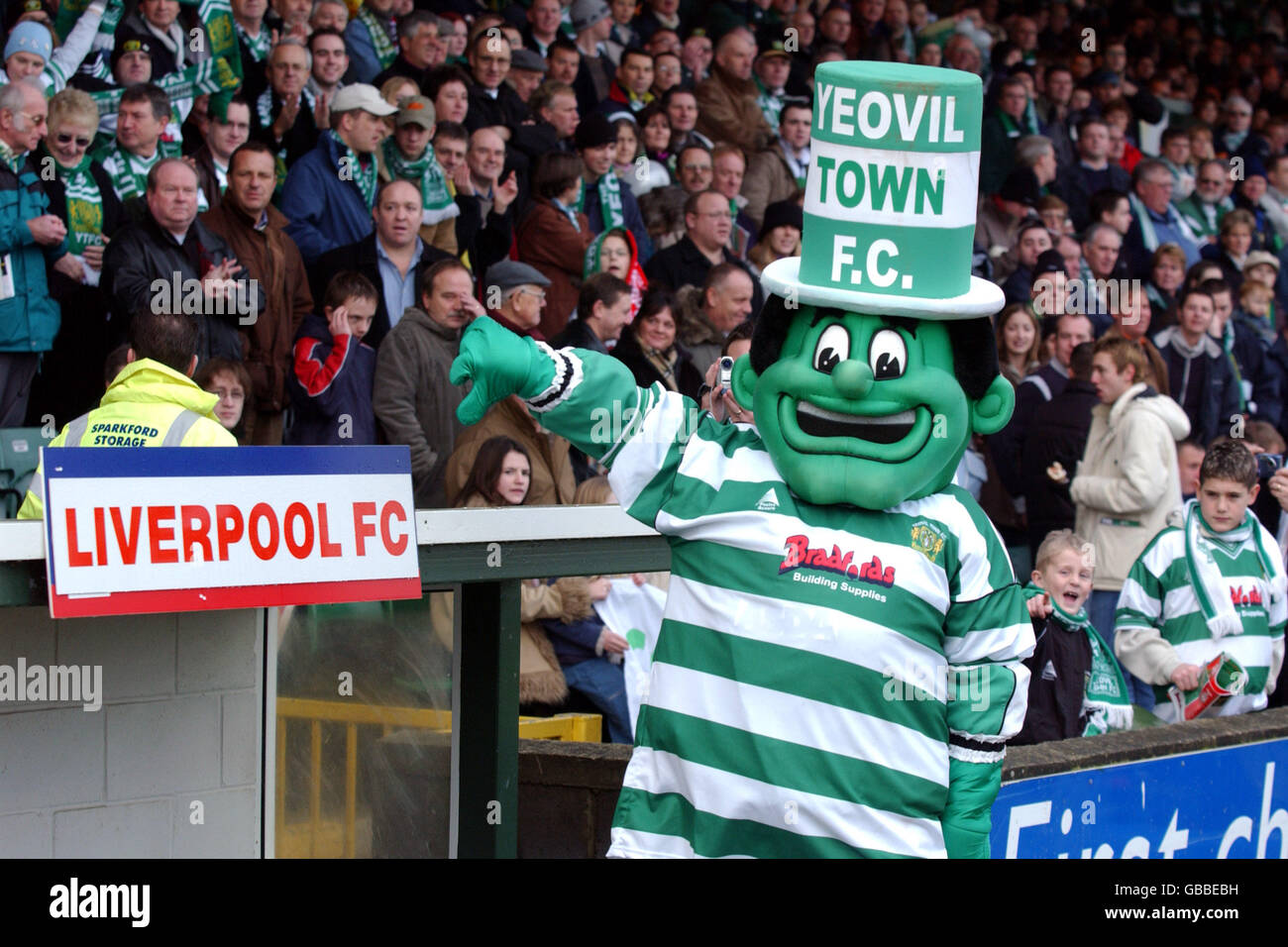 Fußball - AXA-FA-Cup - 3. Runde - Yeovil Town gegen Liverpool Stockfoto