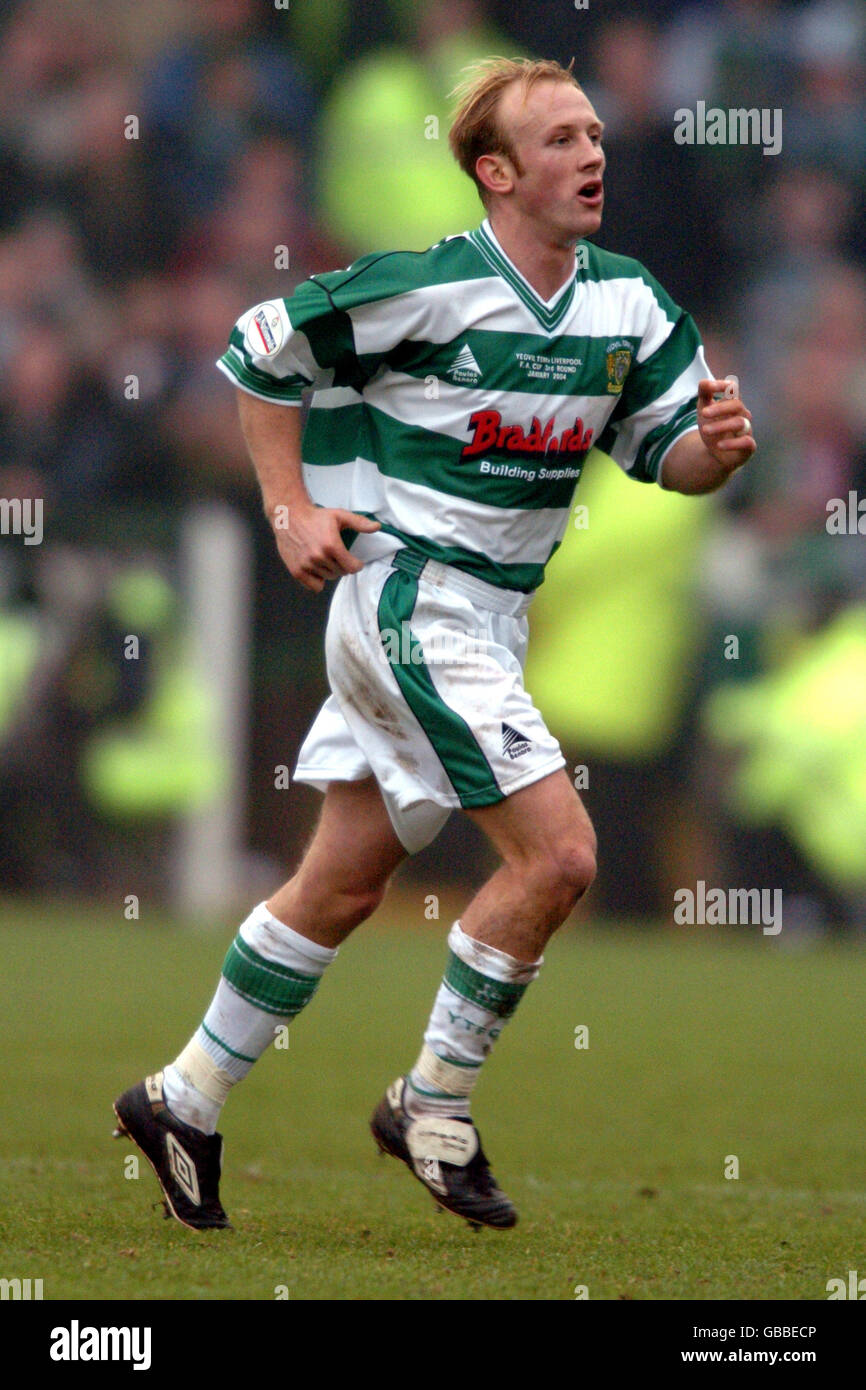 Fußball - AXA FA Cup - Dritte Runde - Yeovil Town gegen Liverpool. Darren Way, Yeovil Town Stockfoto