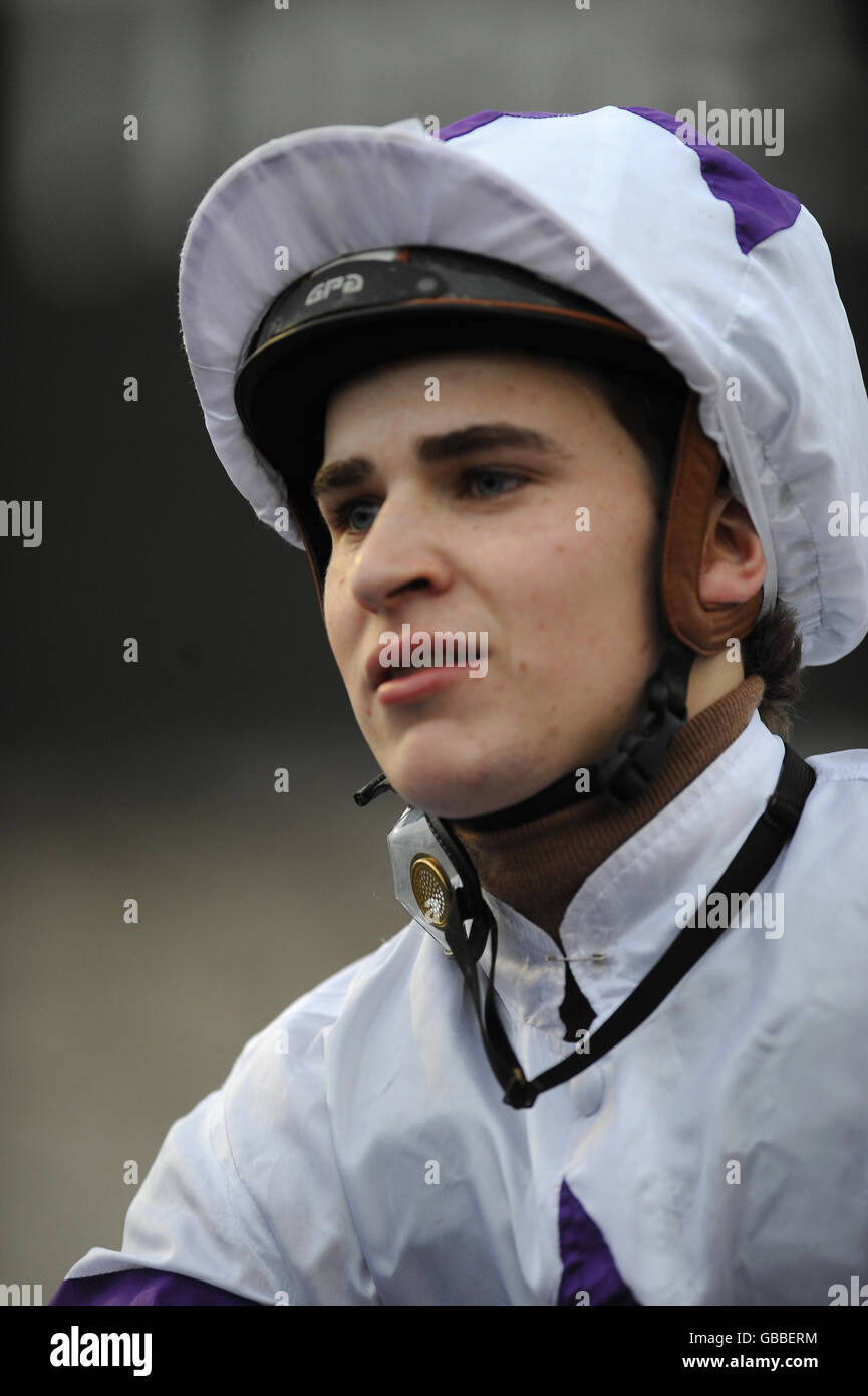 Pferderennen - Betdaq Day - Kempton Park. Jockey Nicky Mackay Stockfoto