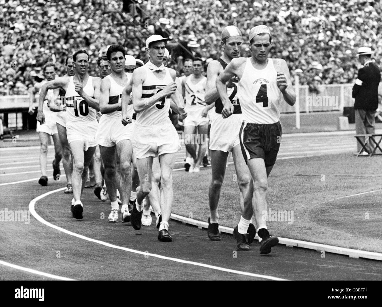 Leichtathletik - Melbourne Olympischen Spiele 1956 - Männer 20km gehen Stockfoto