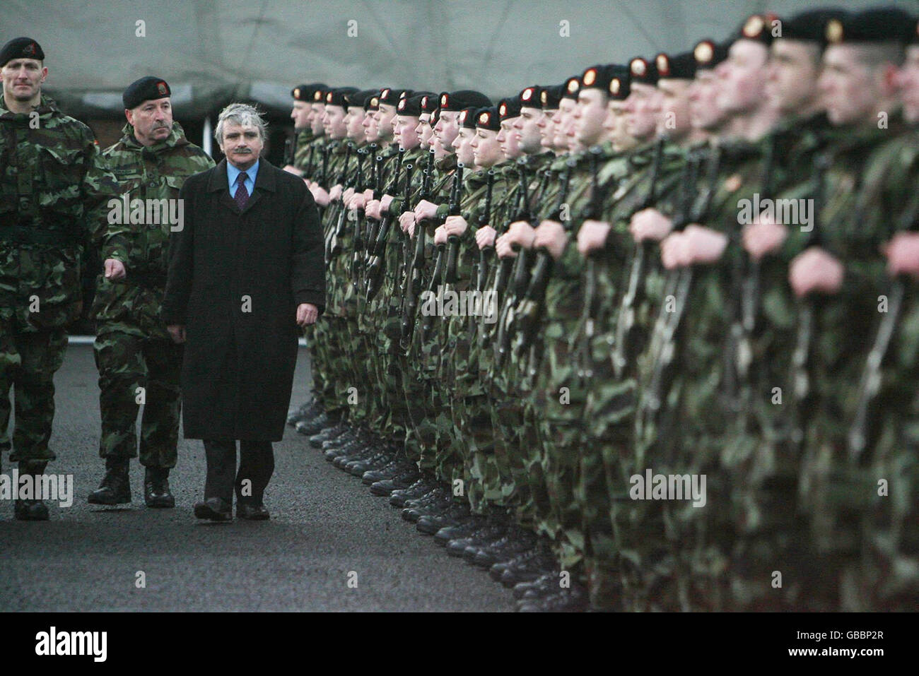 O' Dea Bewertungen 400 Soldaten aus dem 99 Infanteriebataillon Stockfoto