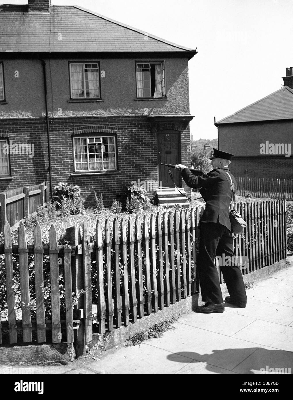 Britische Verbrechen - Mord - Chatham Belagerung - Chatham - 1951 Stockfoto