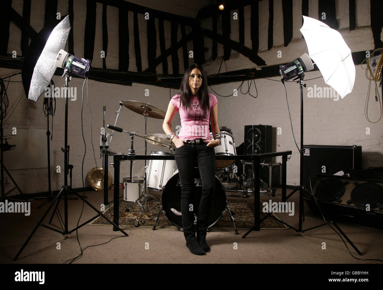 Lauren Harris Portraits Essex. Sängerin Lauren Harris, Tochter von