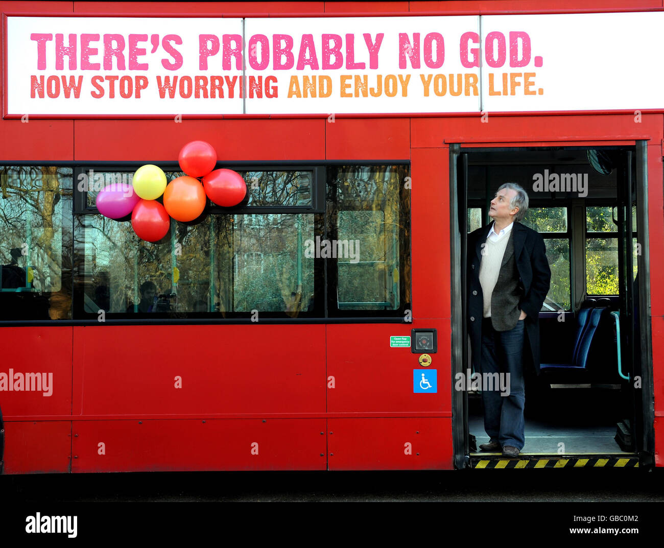 Atheist Werbekampagne gestartet Stockfoto