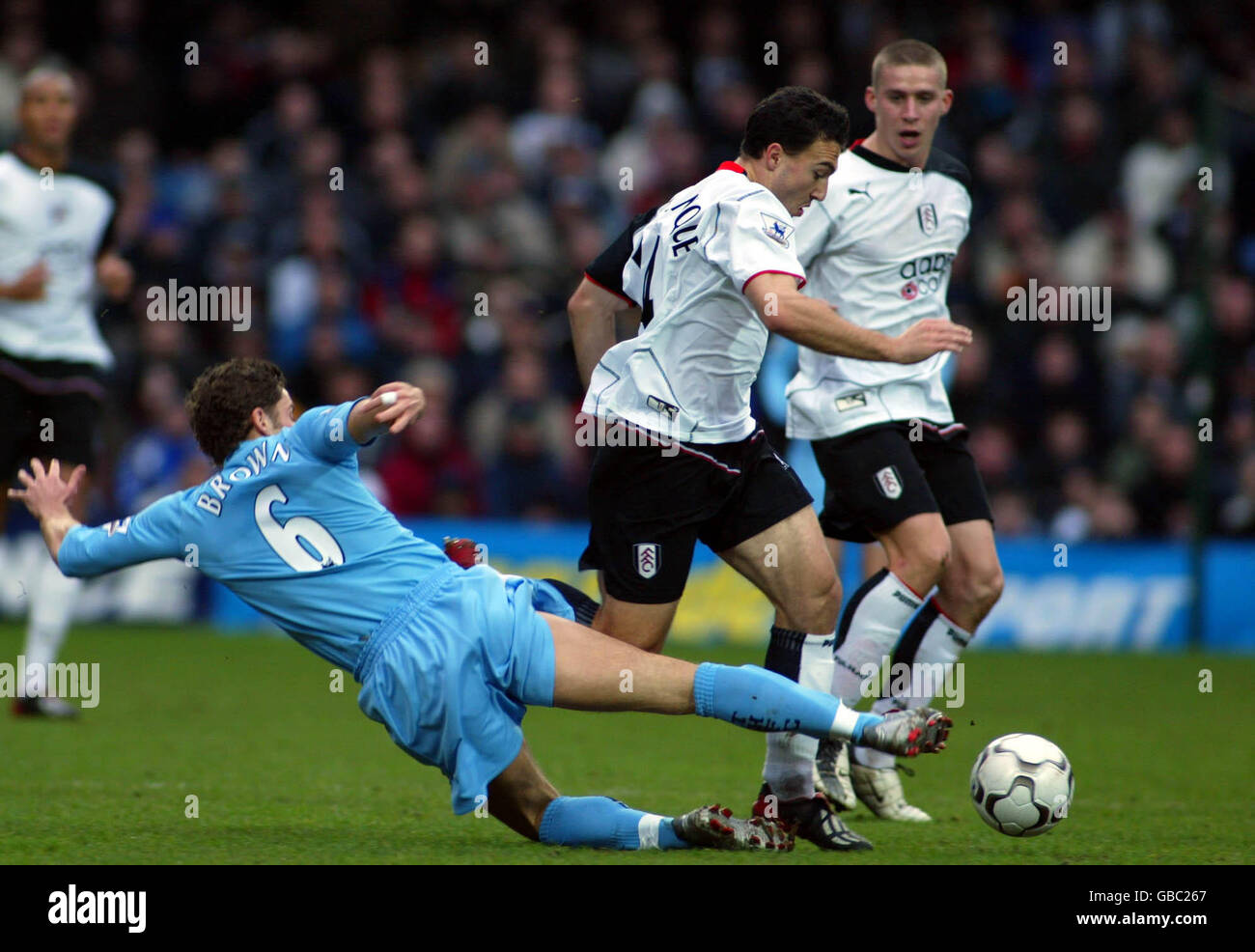 Fußball - FA Barclaycard Premiership - Fulham V Tottenham Hotspur Stockfoto