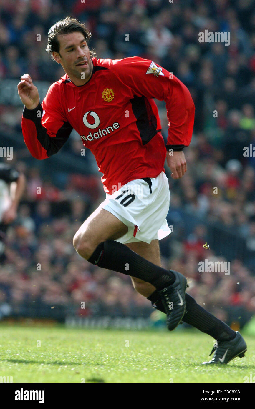 Fußball - AXA FA Cup - Viertelfinale - Manchester United gegen Fulham. Ruud van Nistelrooy, Manchester United Stockfoto