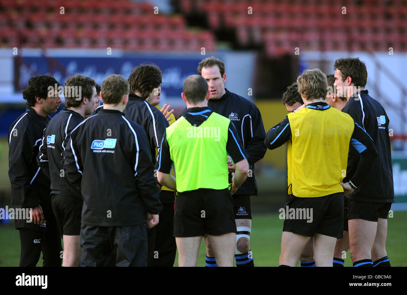 Rugby-Union - Heineken Cup - Pool 5 - Glasgow Warriors V Newport Gwent Drachen - Firhill Arena Stockfoto