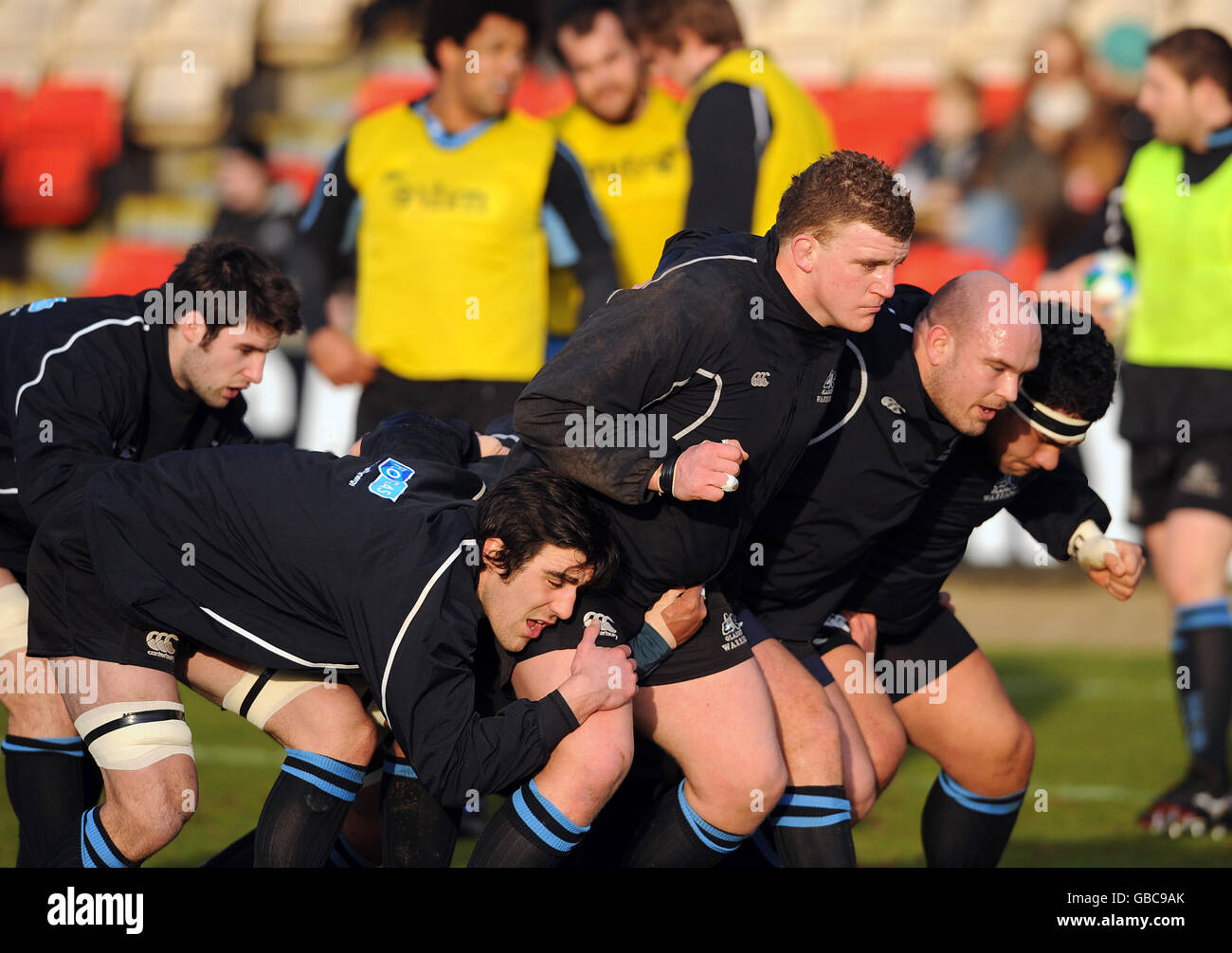 Rugby-Union - Heineken Cup - Pool 5 - Glasgow Warriors V Newport Gwent Drachen - Firhill Arena Stockfoto