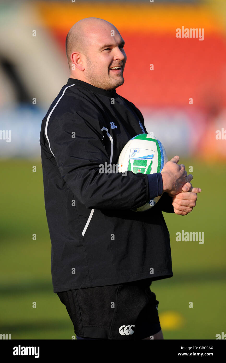 Rugby-Union - Heineken Cup - Pool 5 - Glasgow Warriors V Newport Gwent Drachen - Firhill Arena Stockfoto