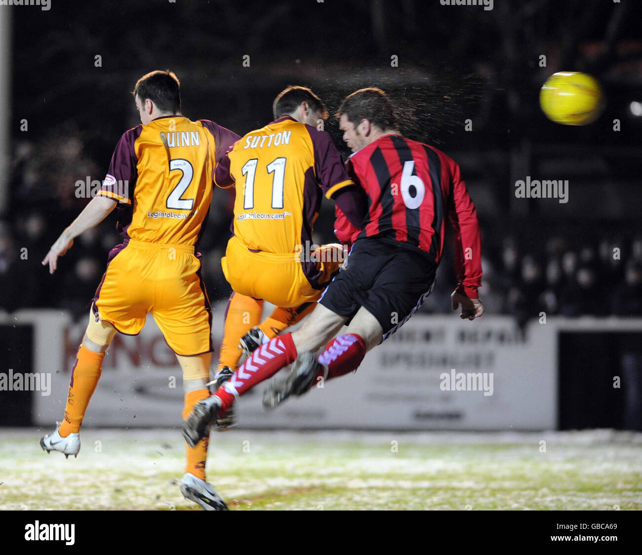 Fußball - Heimkehr Scottish Cup - Runde vier - Inverurie Loco Werke V Motherwell - Harlaw Park Stockfoto