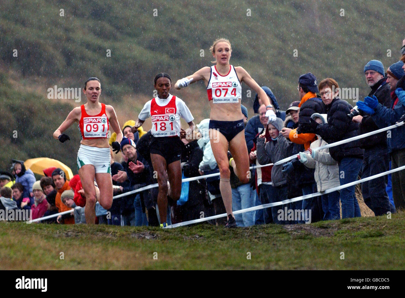 Leichtathletik - der 10. SPAR Cross County EM - Edinburgh Stockfoto