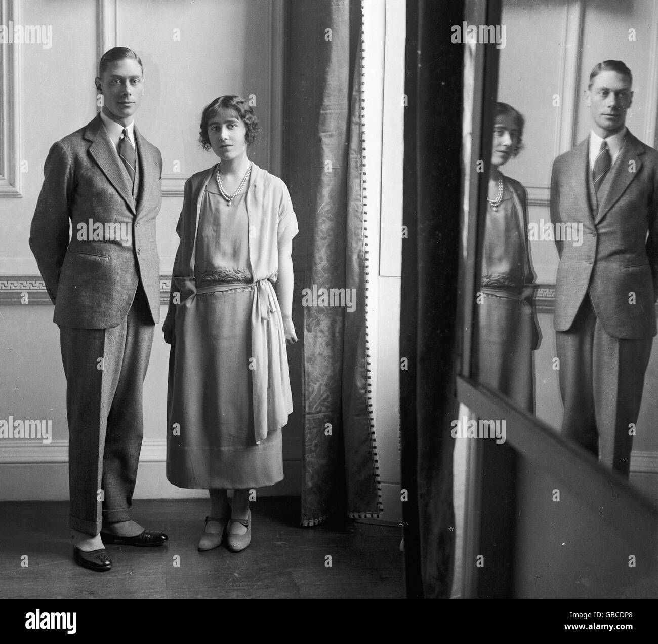 Royalty - Duke of York und Elizabeth Bowes-Lyon Stockfoto