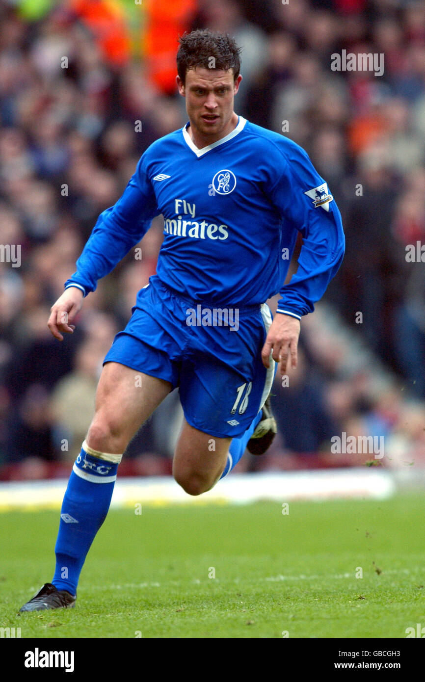 Fußball - AXA FA Cup - Fünfte Runde - Arsenal gegen Chelsea. Wayne Bridge, Chelsea Stockfoto