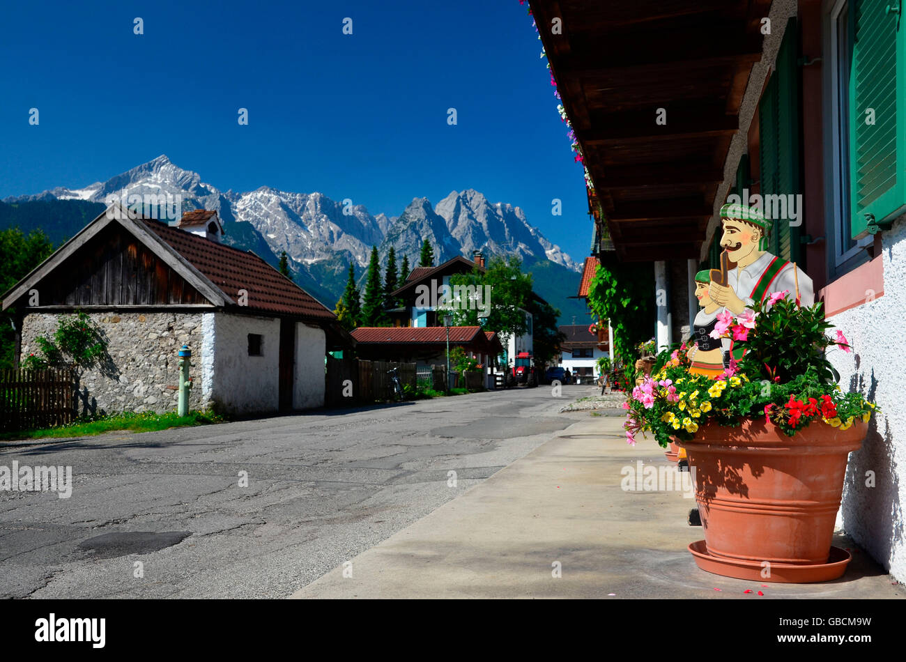 Widerstandsmuseum, Zugspitzgruppe, Zugspitze, Oberbayern, Garmisch-Partenkirchen, Deutschland Stockfoto