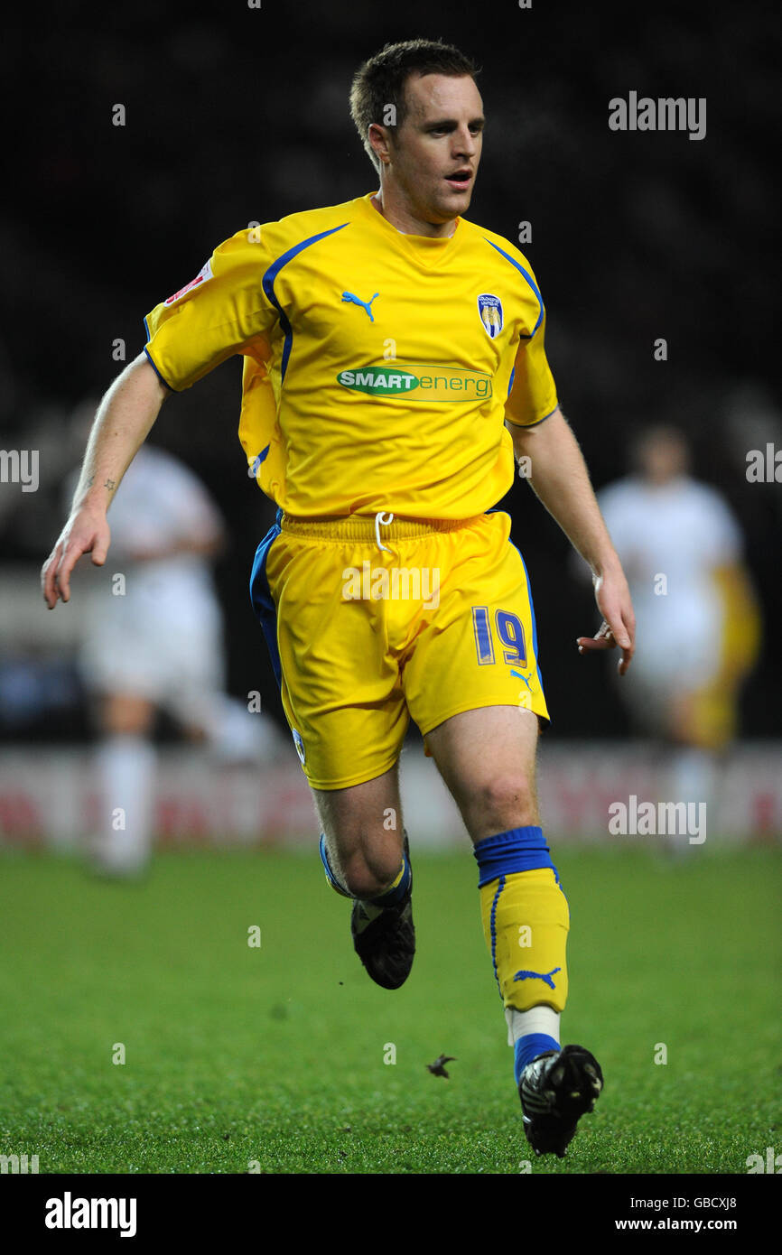 Fußball - Coca-Cola Football League One - Milton Keynes Dons V Colchester United - Stadion: mk Stockfoto