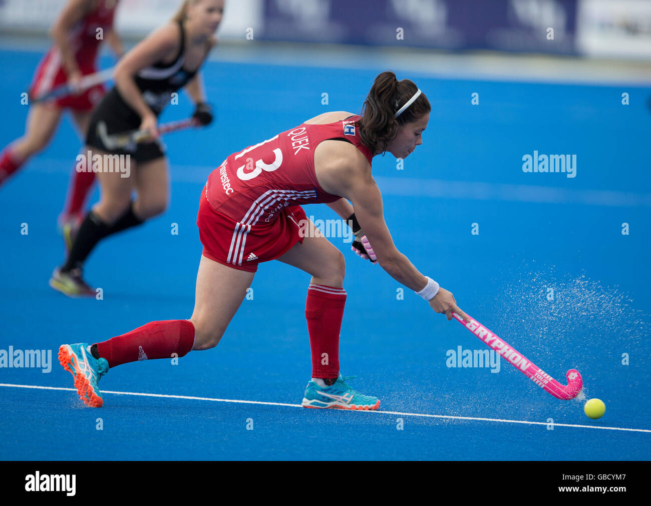 Investec Frauen Hockey Champions Trophy, Juni 2016, London. Sam Quek, GB Stockfoto