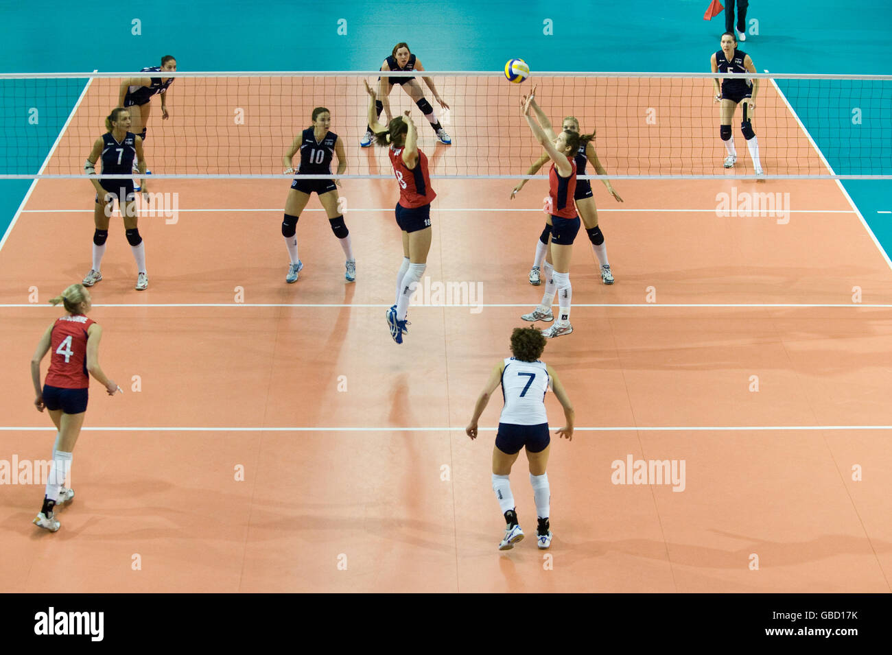 Volleyball - World Championship 2010 Erstrunden - GB Frauen V Israel Frauen - English Institute of Sport Stockfoto