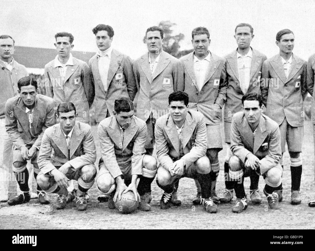 Fußball - Welt Cup Uruguay 1930 - Group One - Argentinien / Frankreich Stockfoto