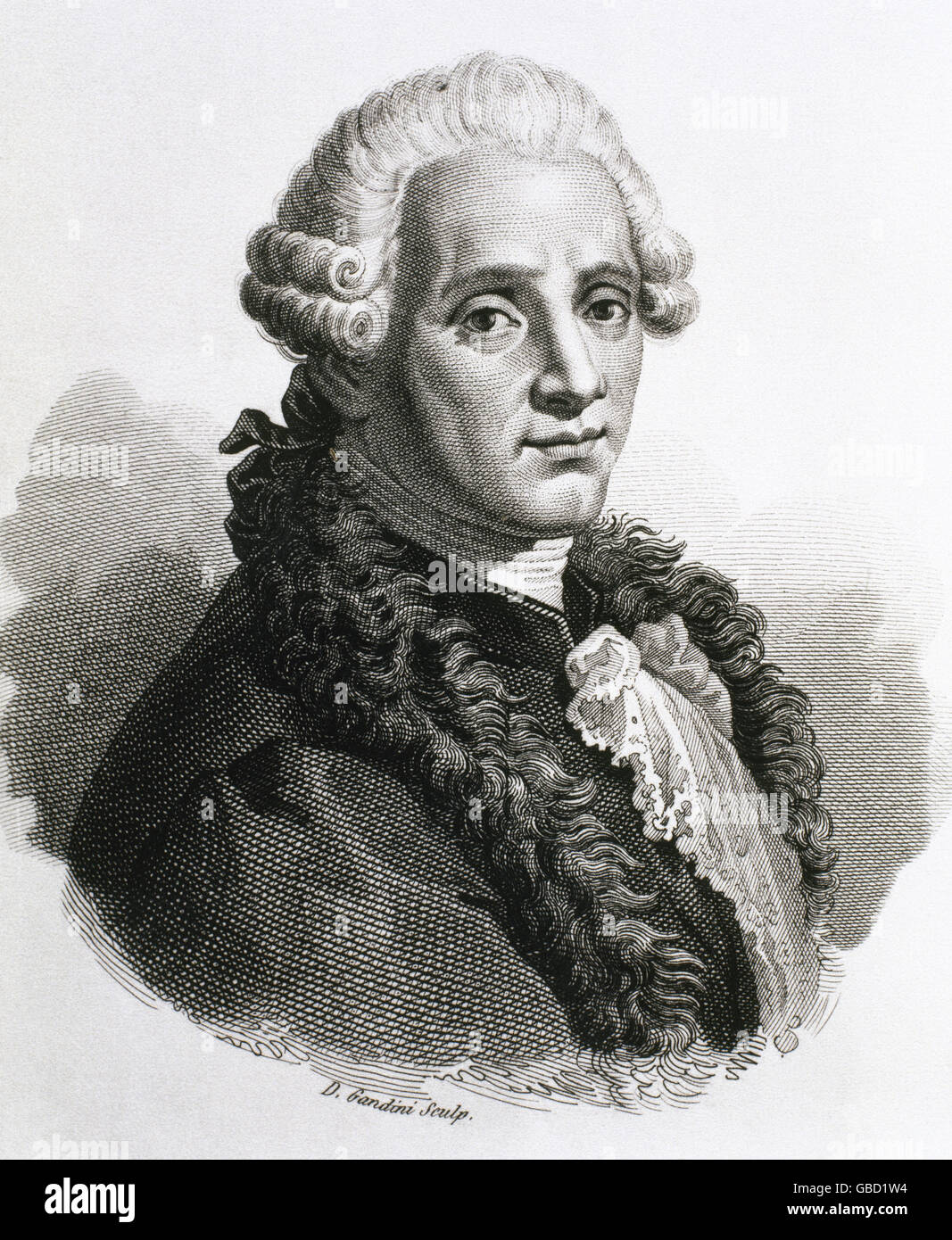 Niccolò Piccinni (1728-1800). Italienischer Komponist. Gravur. Stockfoto