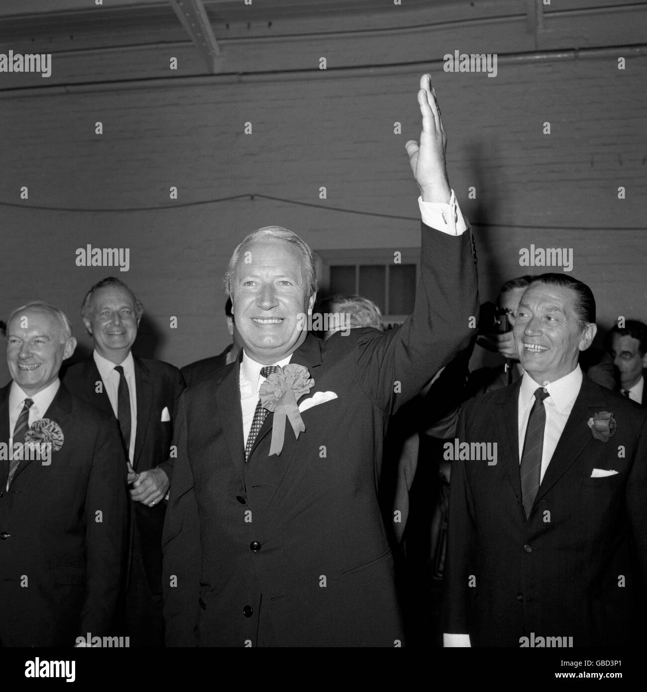 Britische Politik - die konservative Partei - Wahlen - London - 1970 Stockfoto