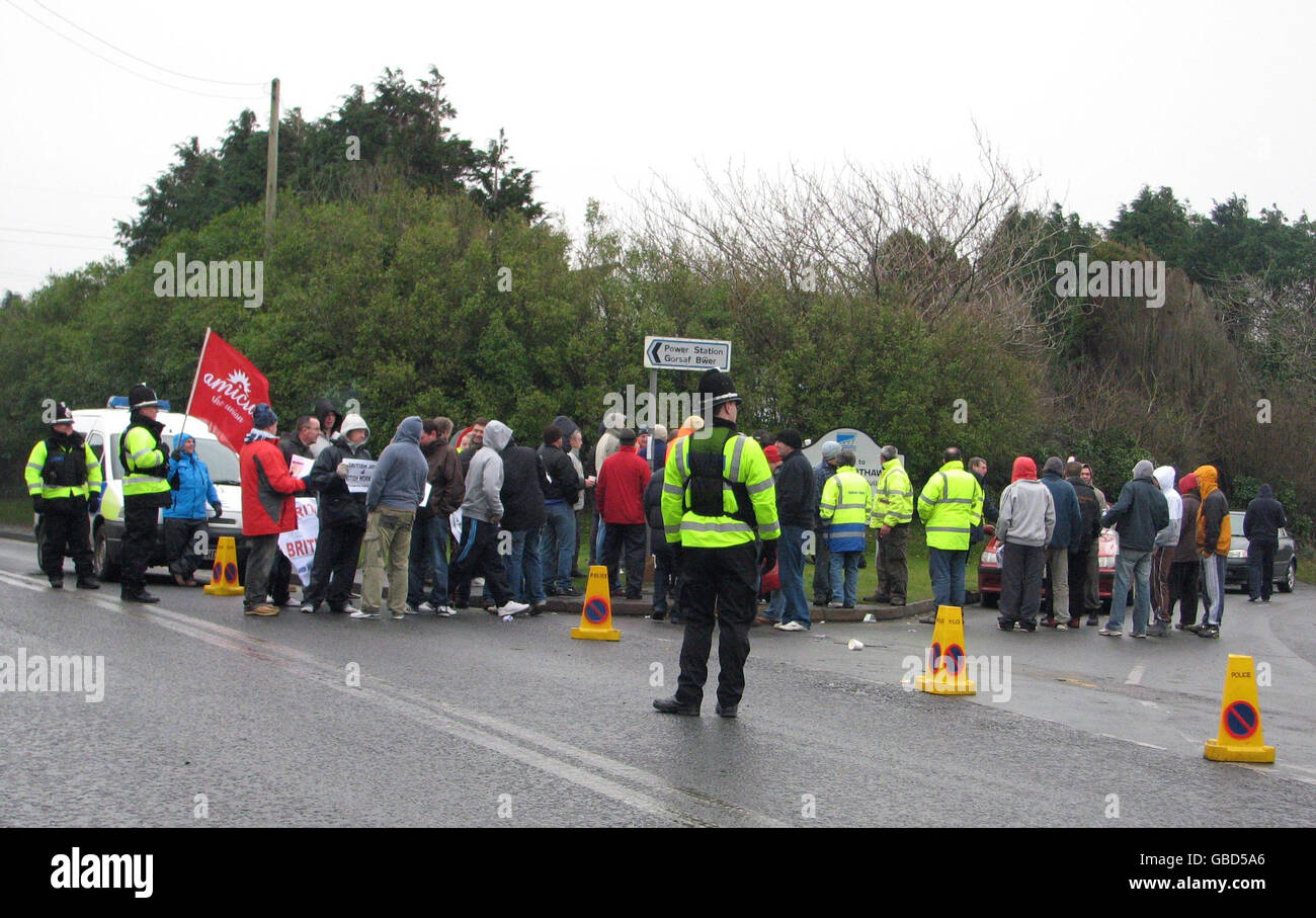 Jobs-protest Stockfoto