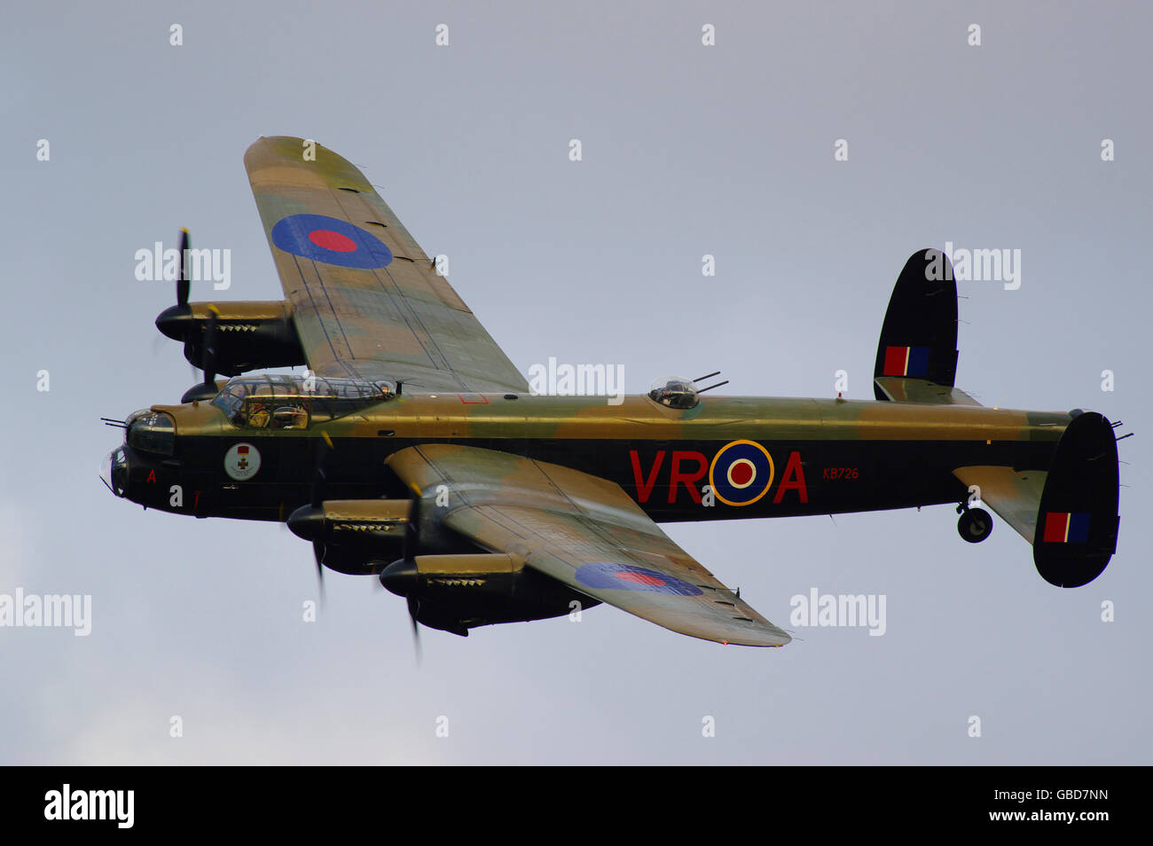 Avro Lancaster X, C-GVRA bei Flying Proms, Flugplatz Old Warden Stockfoto