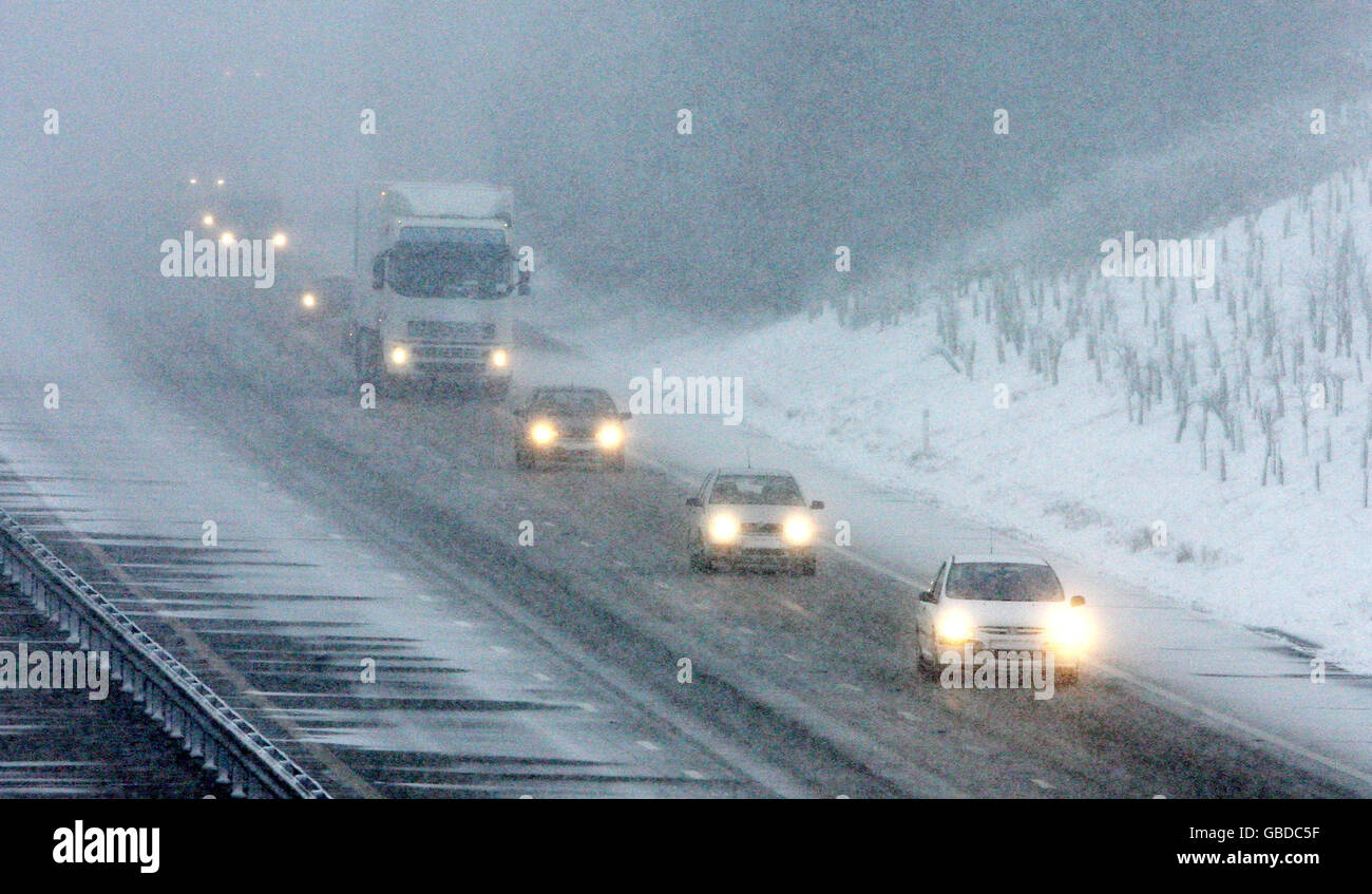 Winterwetter Stockfoto