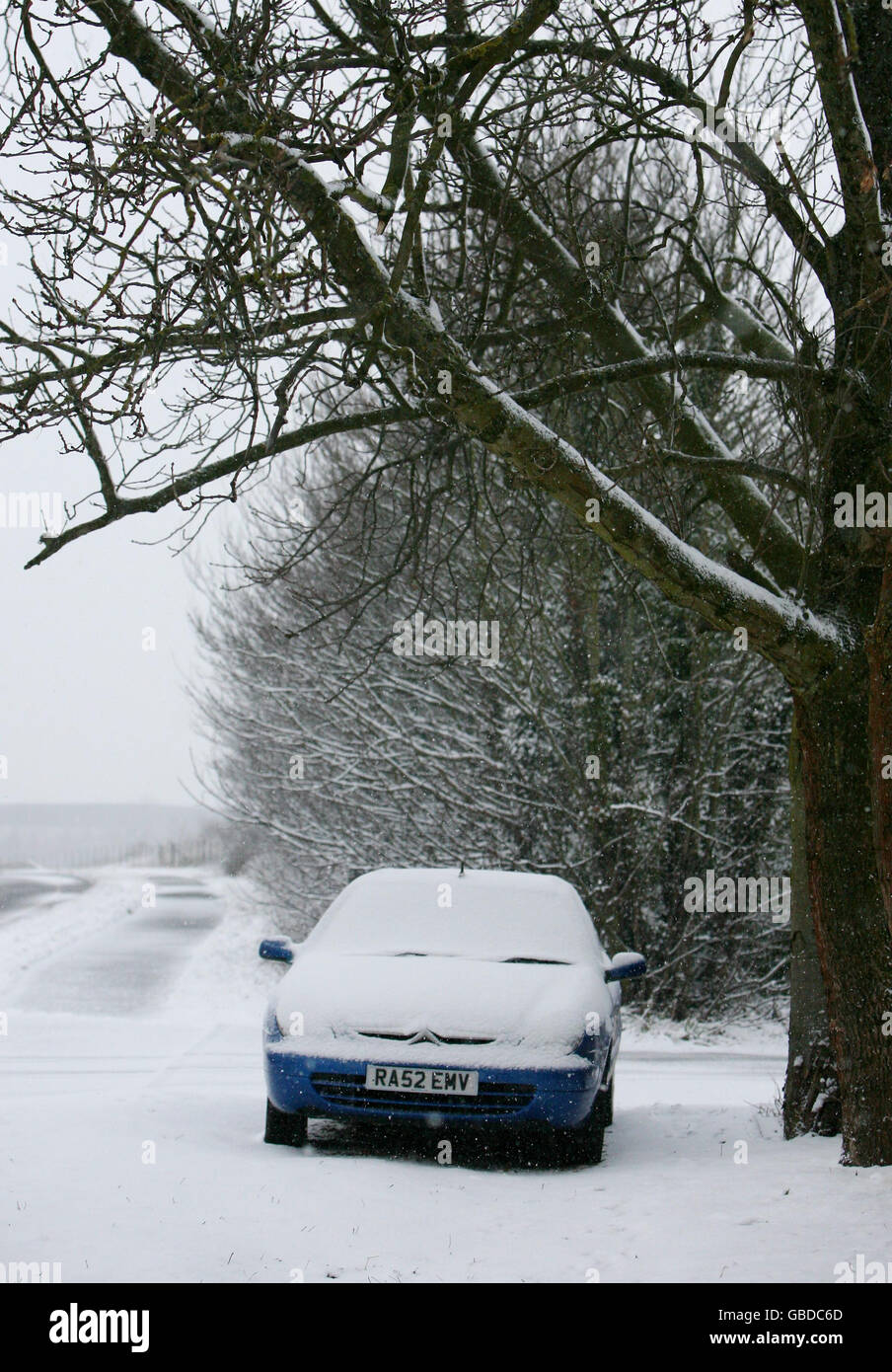 Winterwetter Stockfoto