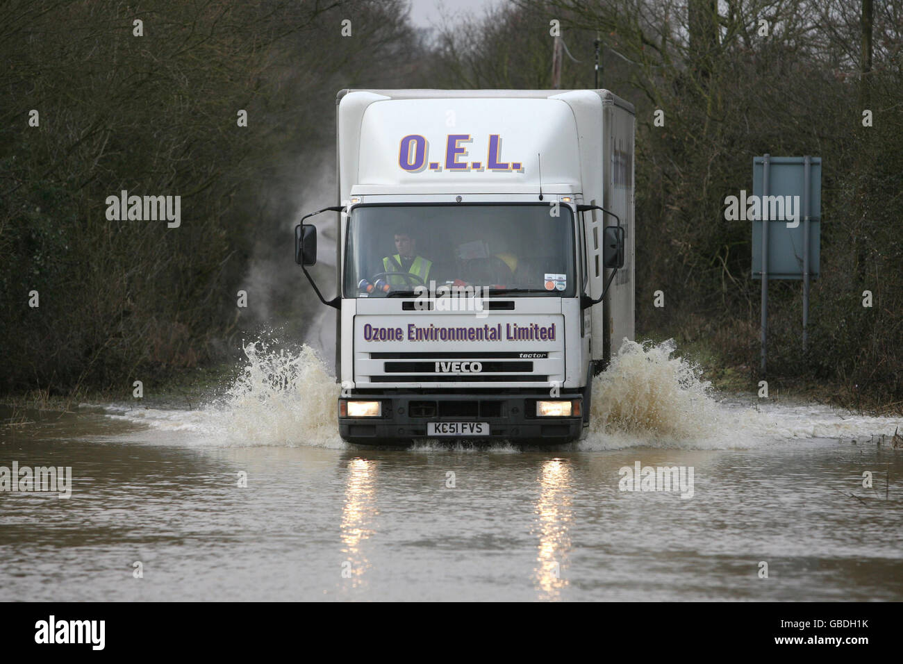 Winterwetter Stockfoto