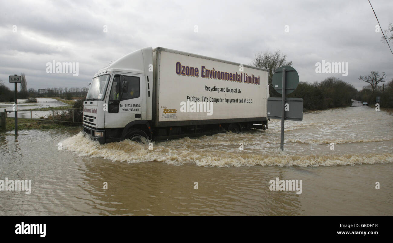 Winterwetter Stockfoto