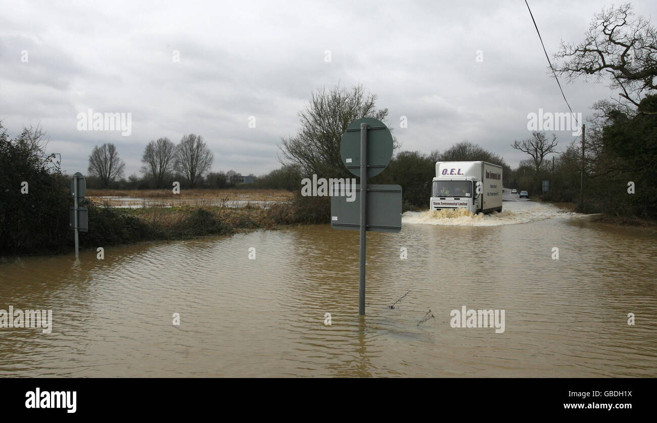 Winterwetter Stockfoto