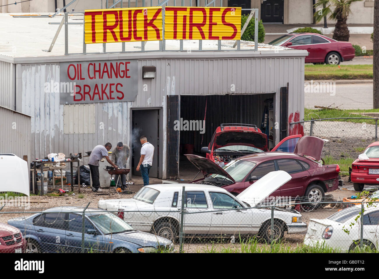 Autowerkstatt Stockfoto