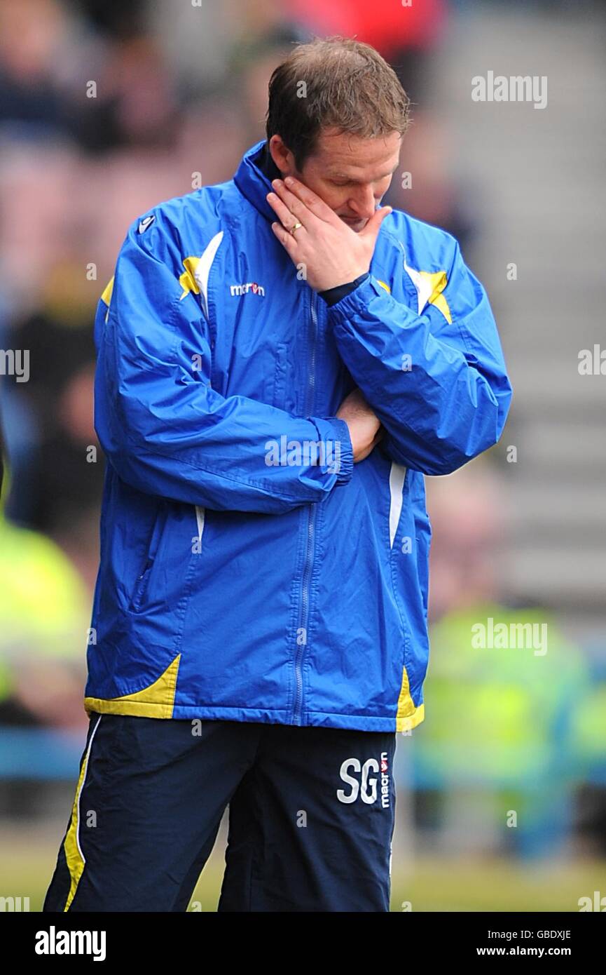 Fußball - Coca-Cola Football League One - Huddersfield Town gegen Leeds United – Galpharm Stadium Stockfoto