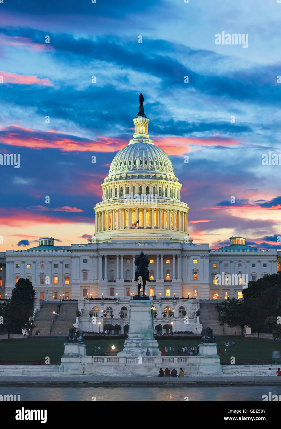 Das Kapitol in Washington, D.C. Stockfoto